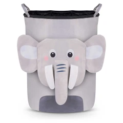 Kosz na zabawki Nukido - szary słonik