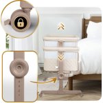 Łóżeczko dziecięce składane turystyczne dostawka + materac Nukido NK-243