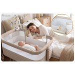 Łóżeczko dziecięce składane turystyczne dostawka + materac Nukido NK-243