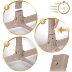 Łóżeczko dziecięce składane turystyczne dostawka + materac Nukido NK-243